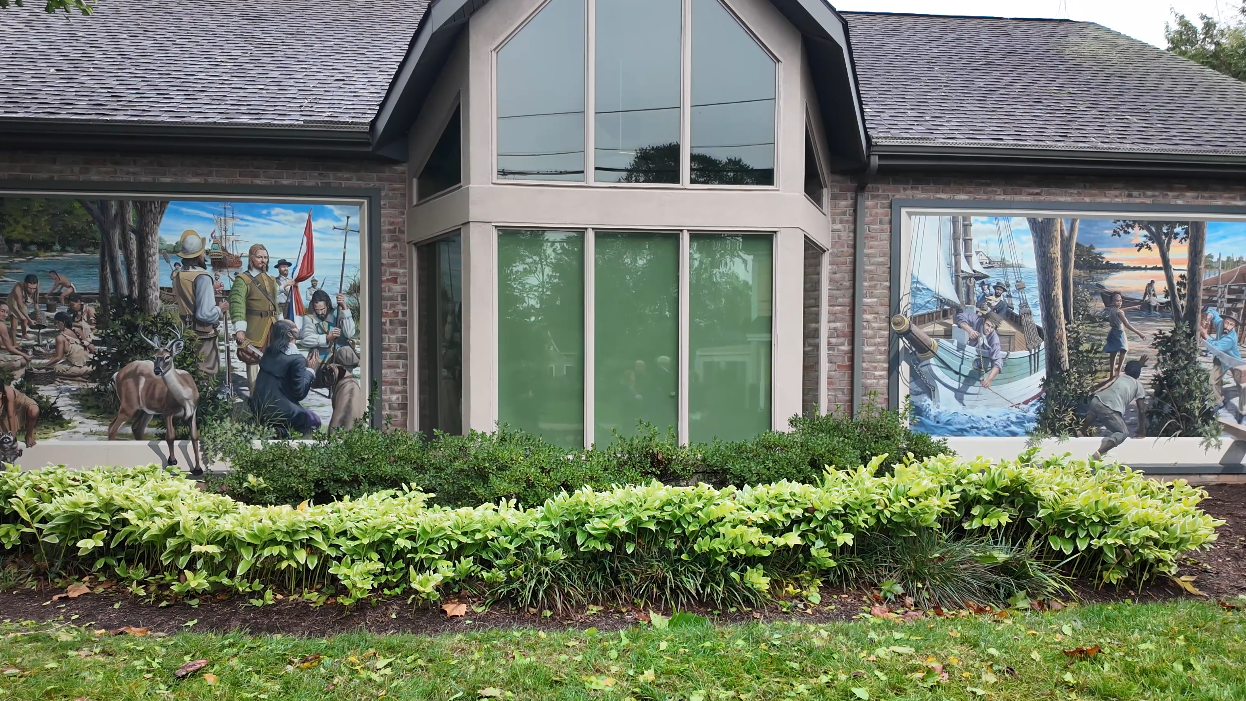 Coastal Connections: Artist brings Lewes history to life through colorful mural